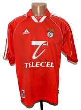 BENFICA PORTUGAL 1999 2000 HOME FOOTBALL SHIRT ADIDAS SIZE M ADULT