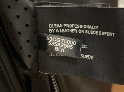 COLE HAAN Men’s Black Leather Lambskin Jacket Size Medium Very Soft Leather - Picture 5 of 8