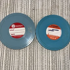 Lot Of 2 Reel Canisters With Empty Reels Carsen General