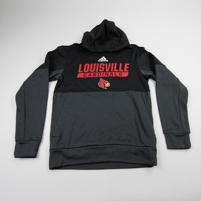 #ad Louisville Cardinals adidas Aeroready Sweatshirt Men#x27;s Black Dark Gray New $22.49