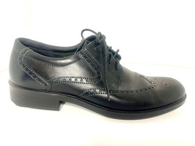 ECCO Metropole London Wingtip Oxford Shoes Men's Sz 44 US 11 Black New Brogue