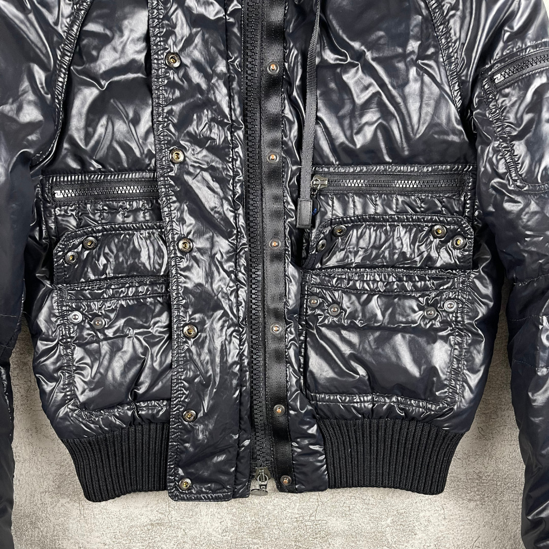 Moncler Women Hooded Down Puffer Jacket Black Size 1 S Quilted Zip Bomber thumbnail 13