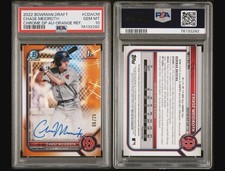 Chase Meidroth Bowman 2022 Orange Refractor /25 Auto