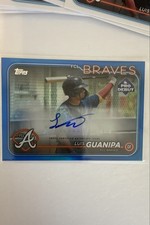 2024 Topps Pro Debut - Luis Guanipa #PD-159 Blue Foil Auto /150 Chrome Base RC