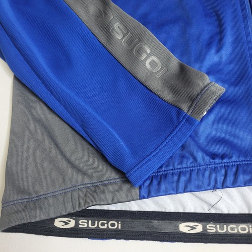 Sugoi Fahrradjacke XXL Full Zip Argyle blau grau Herren Biking Top - Bild 3 von 7