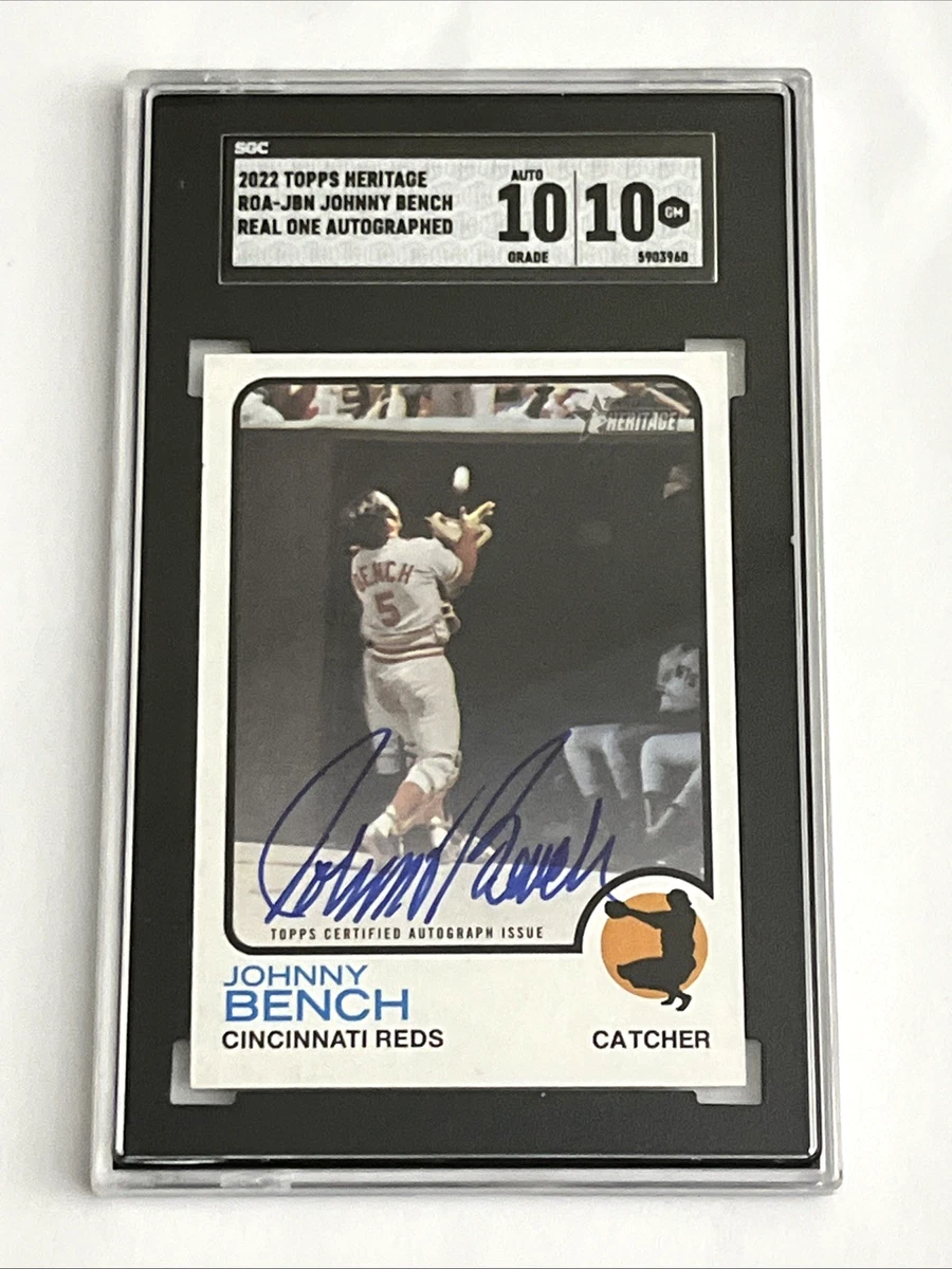 Johnny Bench Autographed Baseball Cards for sale | eBay