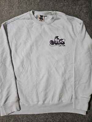 Deus Records Deus Ex Machina LA CA Light Blue Sweatshirt Size M