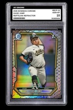 2026 Gage Jump 1st Bowman Chrome Reptilian Refractor Card #BCP-15 Graded 10