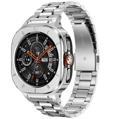 Luxury Stainless Steel Case + Band for Samsung Galaxy Watch Ultra 47mm 2025