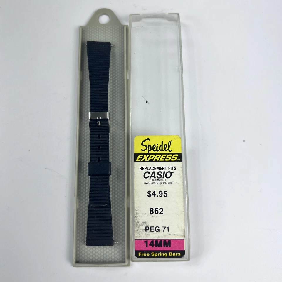Correa de reloj Speidel Express de 14 mm de repuesto para barras de resorte sin Casio Foto 4 de 4