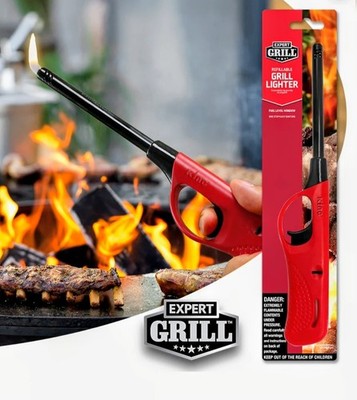 Refillable Expert Grill King Size Grill Lighter/ Long Reach/Easy Ignition    