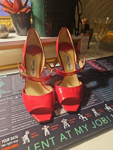 MBT Sandali caldi rossi Jimmy Choo taglia 39