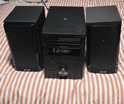 Sharp XL-BH250 Micro Shelf Executive Speaker System 5Disc AM FM + Bluetooth Read