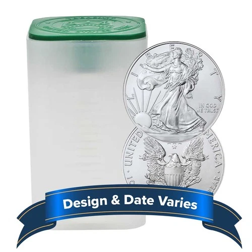 Roll of 20 - $1 American Silver Eagle 1 oz Random Year BU