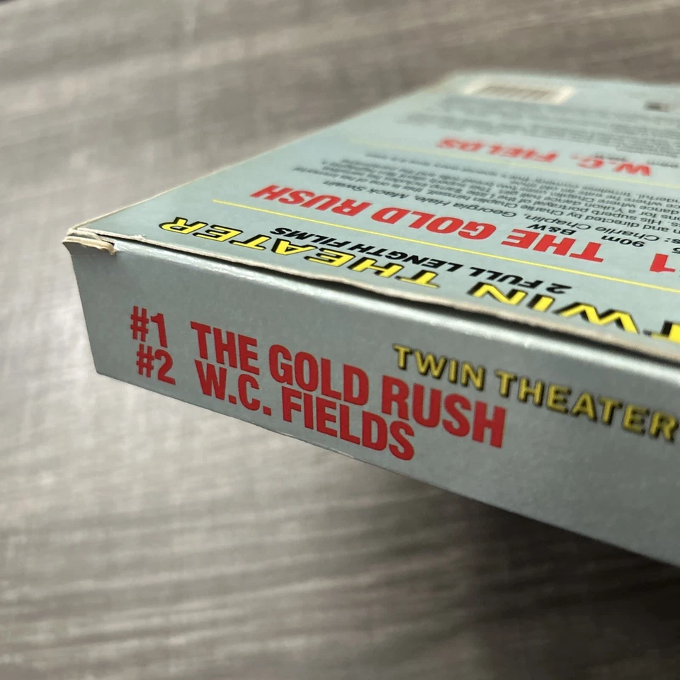 Charlie Chaplin ~ The Gold Rush & W C Fields 3 Short Films - Twin Theater  VHS - Image 4 of 4