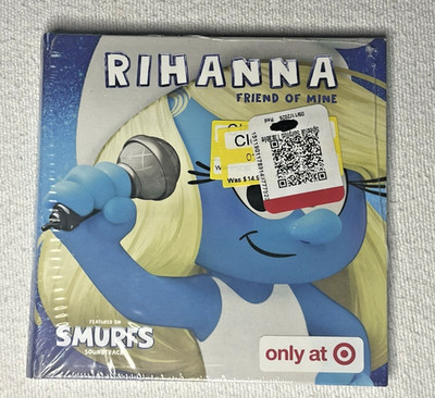Rihanna Friend of Mine 4'' Tiny Vinyl 2025 Smurfs Soundtrack Target Exclusive