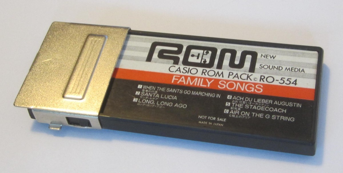 Casio Casiotone ROM PACK RO-554 Family Songs Card for sale