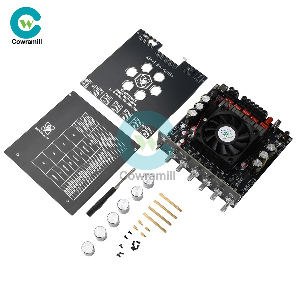 XY-HT21MAX 2.1 Channel Bluetooth Audio Amplifier Board Bass Treble