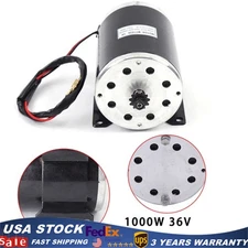 1000W 36V Electric Brushed Motor Fit For Go Cart E-Bike Scooter 3000 RPM