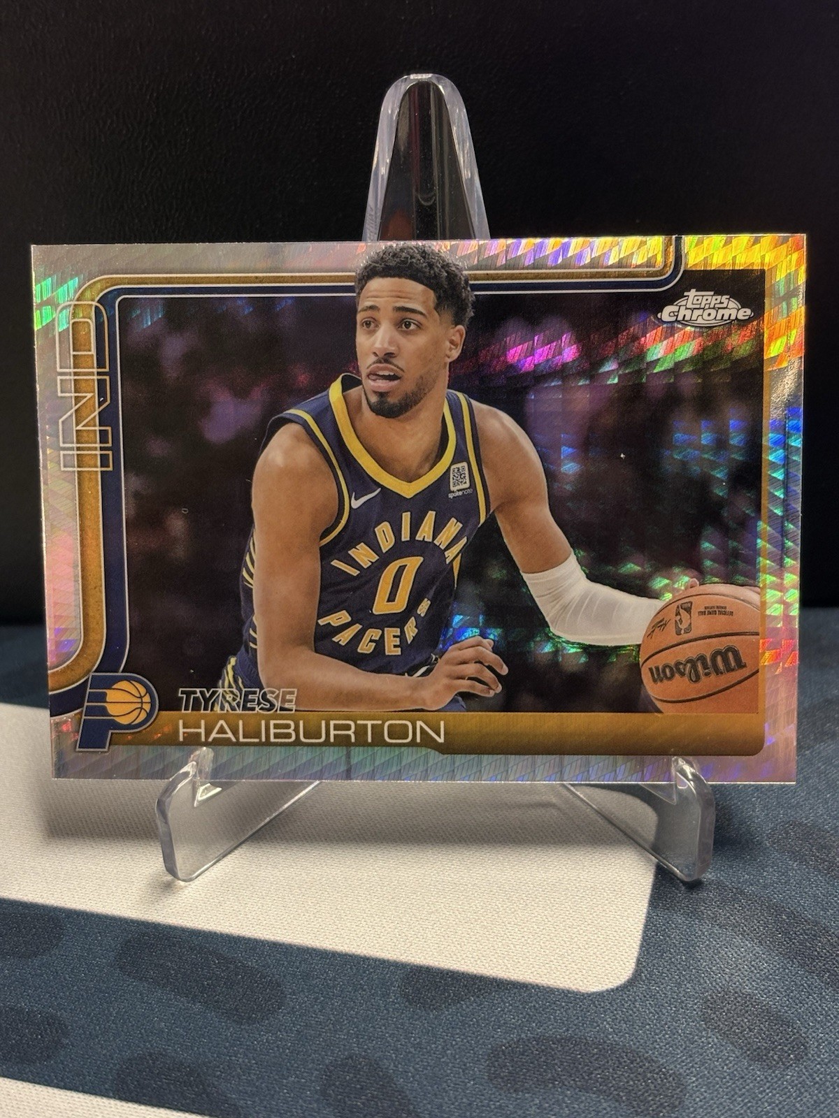 2025-26 Topps Chrome - Tyrese Haliburton #3 Prism Refractor
