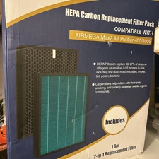 Cabiclean HEPA Carbon Filter Replacement 1set 2in1 Replacement Filter (B closet 