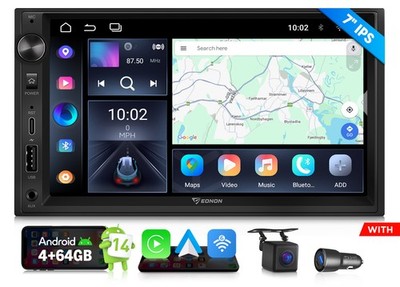 Eonon UX7A Android 14 7'' Double 2 DIN Car Stereo Wireless CarPlay & Android Auto