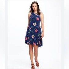 Old Navy Floral Swing Sleeveless Flow Dress Size Small