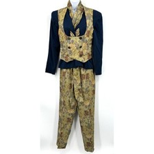 Vintage Anthony Moorcroft Pant Set Womens Small Petite Steam Punk Garden Party