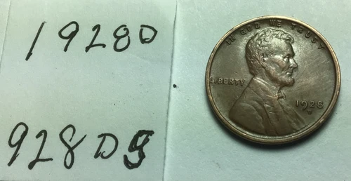 1928 D ; Lincoln Wheat Penny ; Good condition #928D5