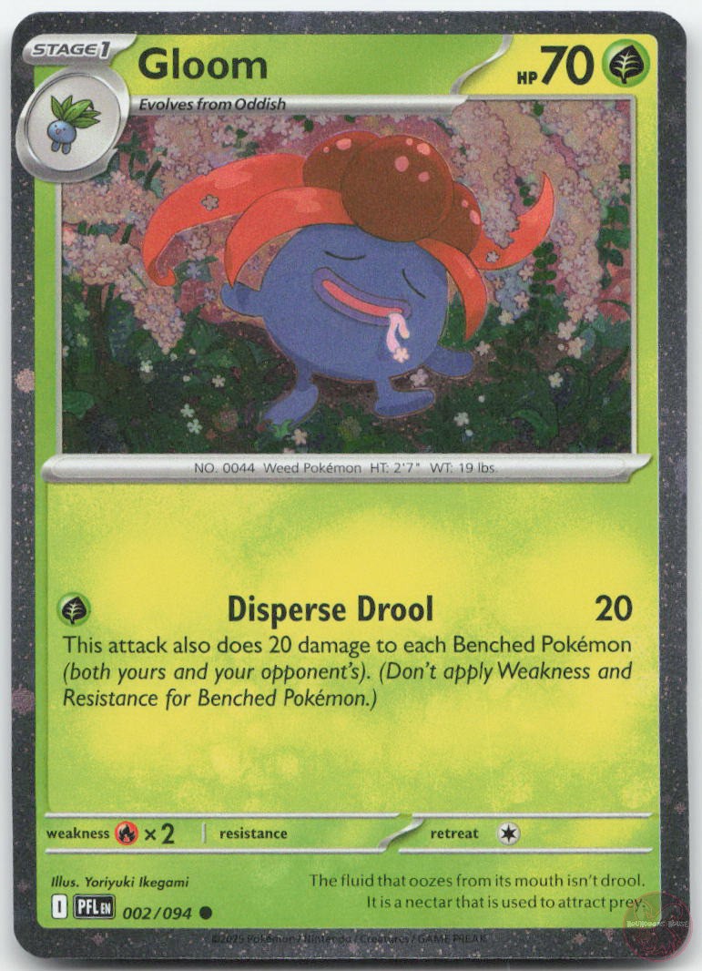 Gloom (Cosmos Holo) 002/094 Common Miscellaneous Cards & Products Pokemon NM/M