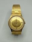 Vintage Timex Men’s Gold Tone Mechanical Watch Date AS IS Not Running
