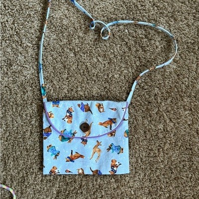 Kids Animal Print Crossbody Bag- handmade OOAK