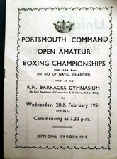 VINTAGE PORTSMOUTH COMMAND OPEN AMATEUR BOXING CHAMPIONSHIP 28TH FEBRUARY 1951