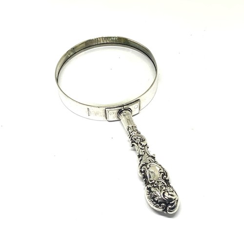 Antike Jugendstil Lupe mit Silbergriff - Bild 2 von 8
