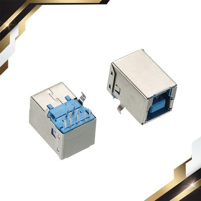 2 x USB Connector 3.0 Type B 9Pin Female 90 Degree Jack Solder USB Adapter