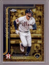 CARLOS CORREA 2025 Topps Gilded Collection #33 Chrome #79/99