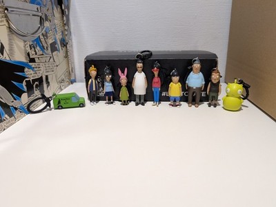 Bob's Burgers Phat Mojo komplettes Set 10 Sammler Clips Schlenker Schlüsselanhänger Kuchi Kopi