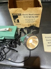 JUSTRITE ELECTRIC HEAD LANTERN LAMP 19040 HANDS FREE FLASHLIGHT