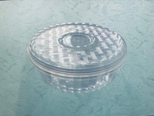 Round Clear Jewelry Food Containers Plastic Tubs Storage Box with Lids