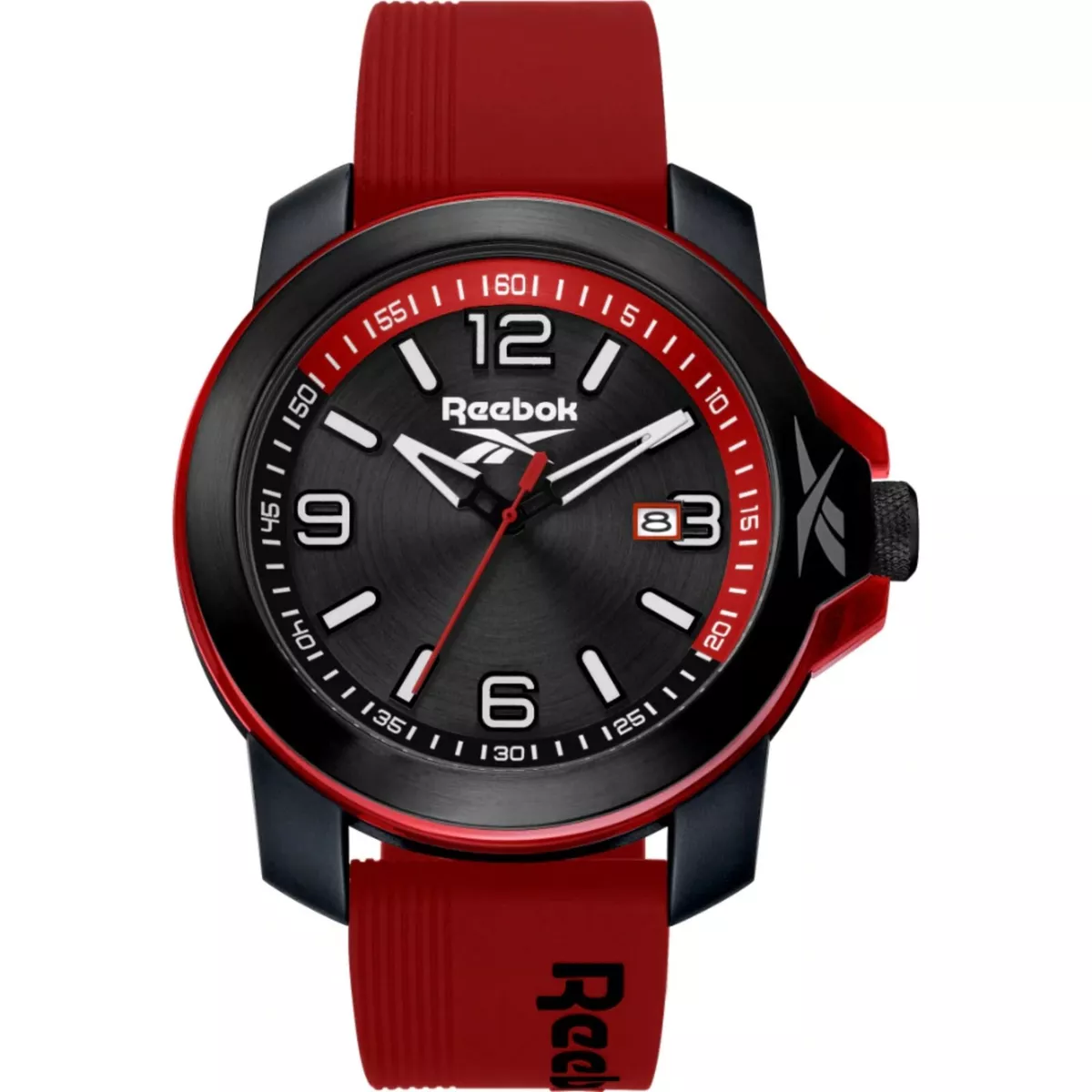 REEBOK RV TR3 G3 PBIR BR RED SILICON STRAP MEN S WATCH