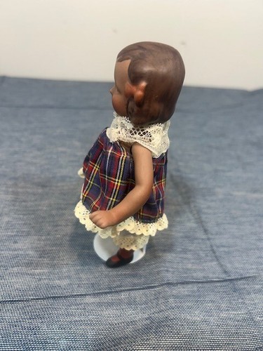 Vintage JEANNIE DI MAURO Puppe signiert niedrig nummeriert handbemalt Porzellan 6" (D) - Bild 5 von 6