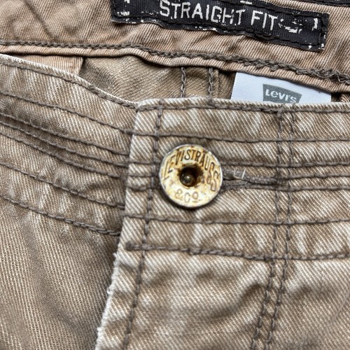 Levi’s Vintage Herren Baumwolle Denim Straight Fit Shorts Jorts Beige Gr. W36 - Bild 6 von 21