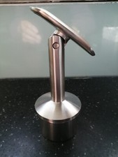 White Metal Balustrades adjustable angle posts Satin finish packs of 2. New.