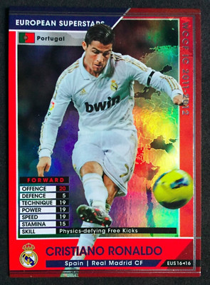 2011-12 Panini WCCF Euro Superstar Cristiano Ronaldo Real Madrid refractor card 