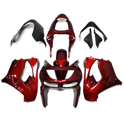 ARセット　100枚 Dark Red Injection Fairing kit for KAWASAKI Ninja ZX9R 98 99 ZX-9R