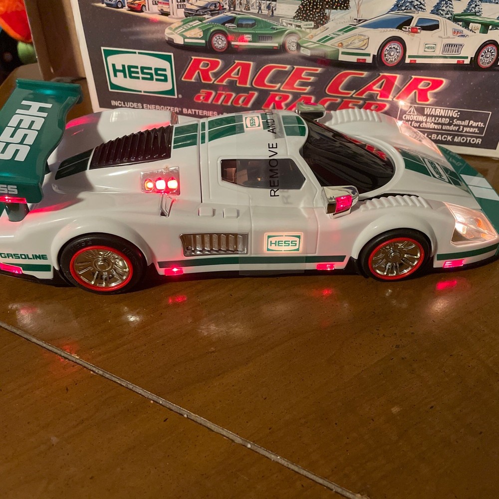 2009 Hess Toy Truck Race Car and Racer with Lights & Sound New In Box