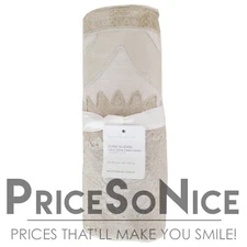 Pottery Barn Dune Suzani Embroidered Cotton Table Throw - 50x50" MSRP $149.00