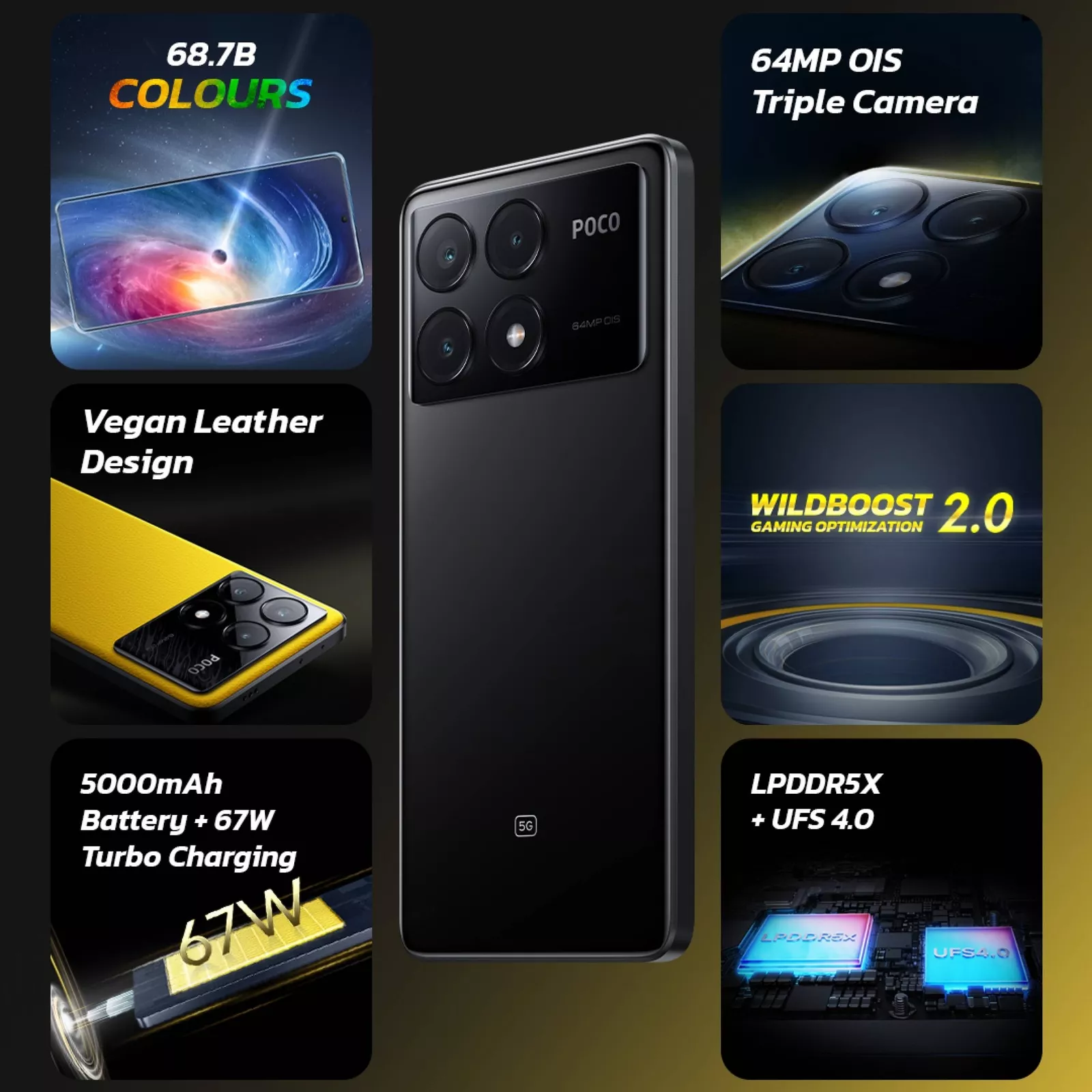 POCO X6 PRO 5G 256GB 8GB Global Version Smartphone POCO X6 PRO 5G 256GB 8GB Global Version Smartphone