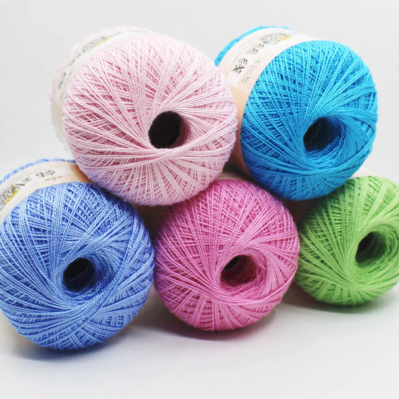 Mercerized Cotton Cord Thread Yarn Embroidery Crochet Knitting Lace Threads  UK