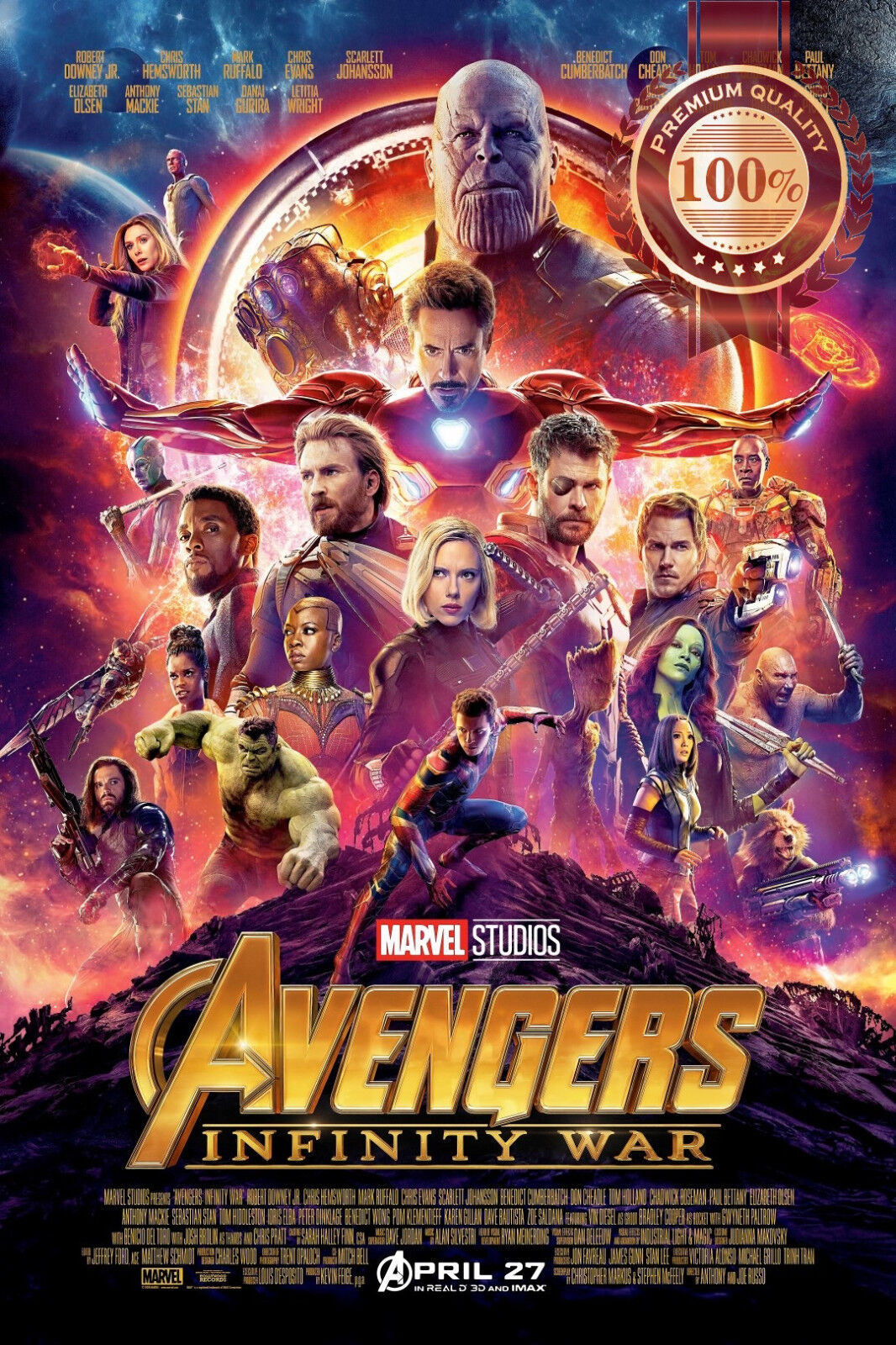 Avengers Infinity War Official Original Cinema Print Premium Poster